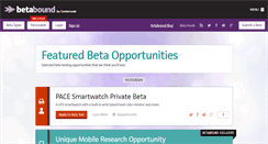 Desktop Screenshot of betabound.com